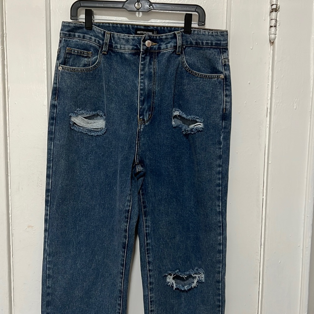 Mid blue jeans